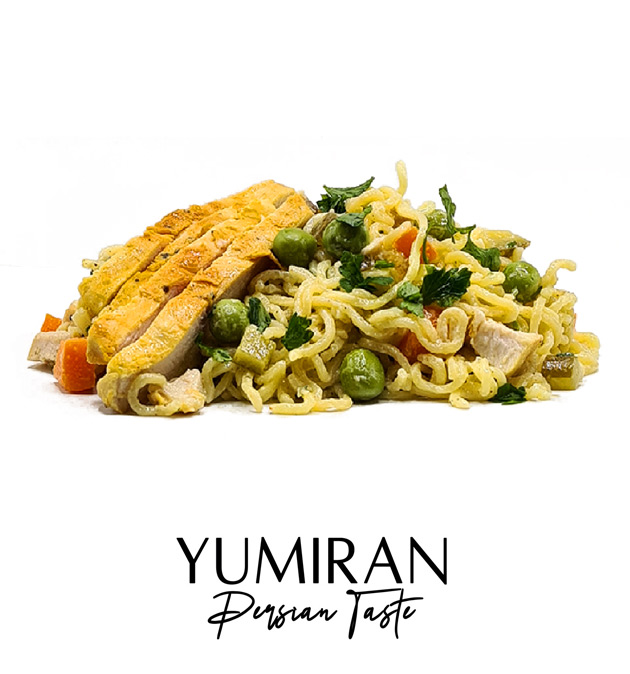 شات-سالاد-فتوش سالاد نودل و مرغ